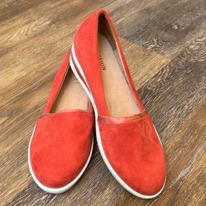 Kenneth Cole Reaction Red Suede Flats